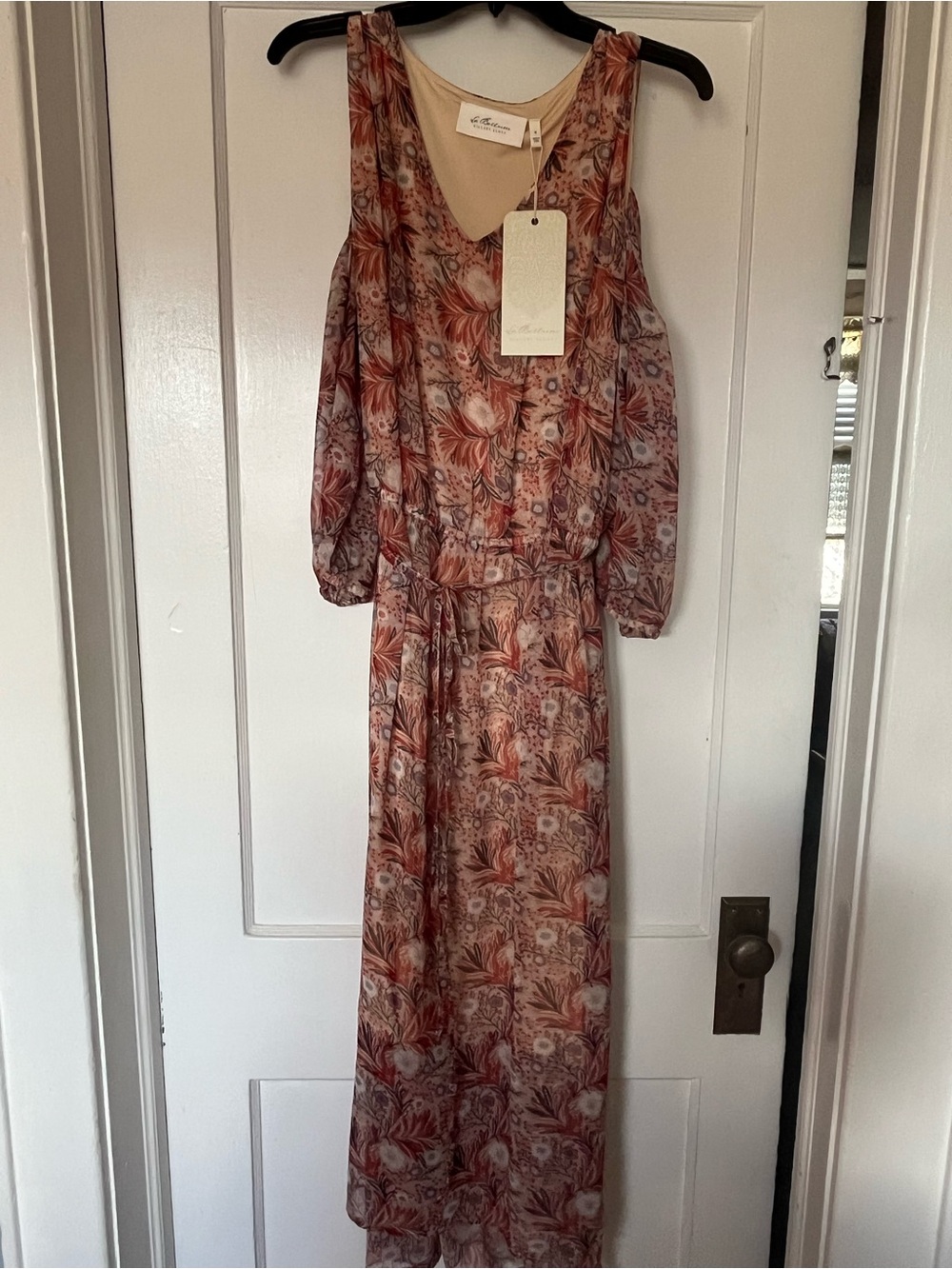 Cold shoulder maxi dress